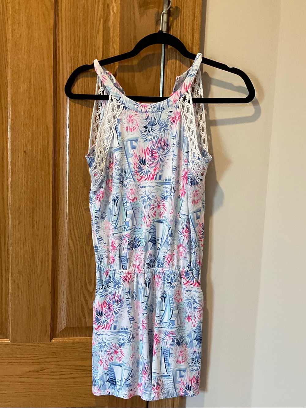 Lilly Pulitzer Lala romper in Sea to Shining Sea